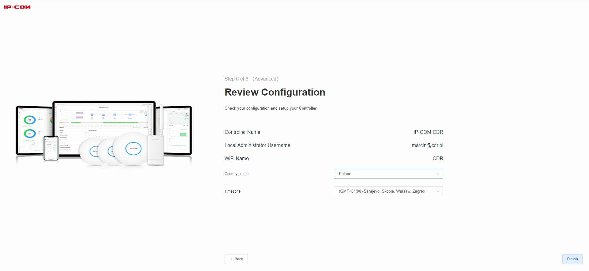 Configuration window 6/7