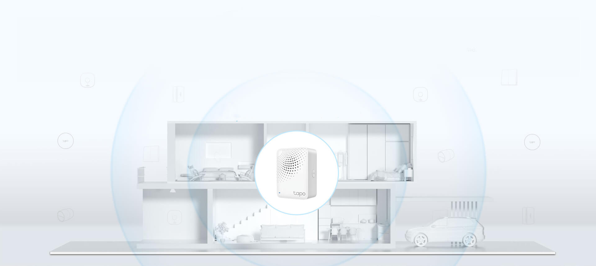 TP-Link Tapo H100 Smart Home IoT Sensor Hub with Chime for Tapo