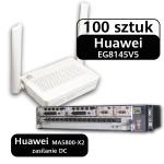 100 units of Huawei EG8145V5 (terminal GPON ONT Wi-Fi 5 AC1200) with OLT MA5800-X2 (DC) & GPON board!