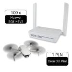 100 units of Huawei EG8145V5 (GPON ONT Wi-Fi 5 AC1200) with Xiaomi Robot Vacuum X10 for 0,25 EUR