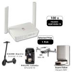 100 units of Huawei EG8145X6-10 (GPON ONT Wi-Fi 6 AX3000) with a Selected Prize for 0,25 EUR