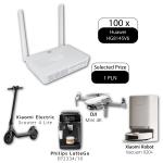 100 units of Huawei HG8145V6 (GPON ONT Wi-Fi 5 AC1200) with a Selected Prize for 0,25 EUR