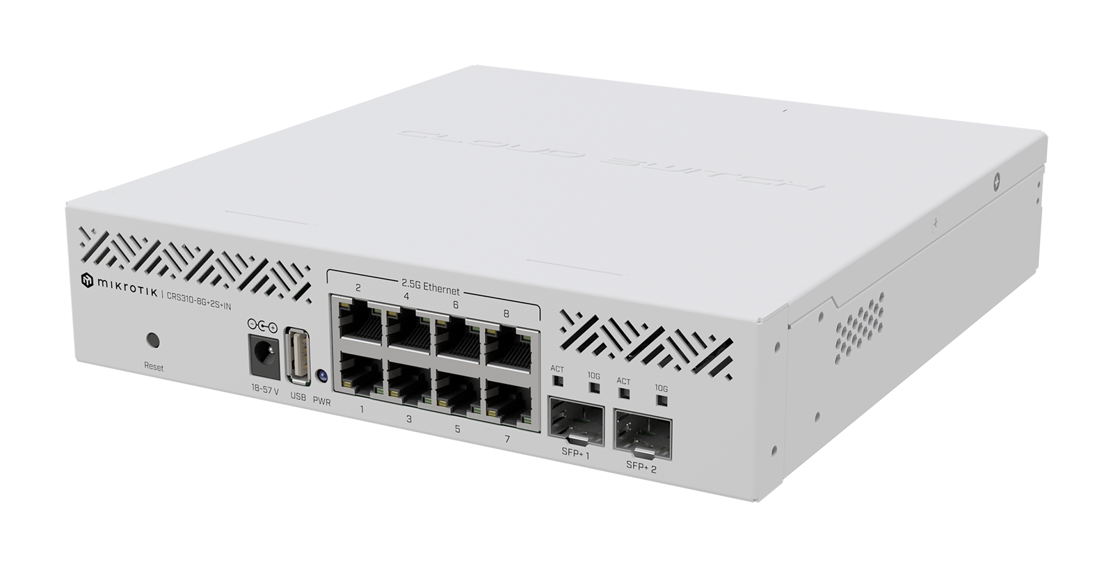 MikroTik CRS310-8G+2S+IN zarządzalny switch 8x 2.5GE, 2x SFP+