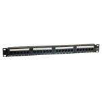 Patchpanel UTP cat 6 krone connectors (24) Rack 19" 1U