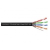 FTP Cable - Maxcable cat 5e, 305 m, UV black, Solid wire