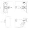 RF Elements HG3-CC-A90 90° Asymmetrical Beam Antenna 5GHz 16dBi N female connectors