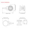 RF Elements SH60WB-GO 5 + 6 GHz Wideband 60° Symmetrical Horn Antenna, TwistPort, 13 dBi