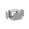 Solarix GrandN DUO Rack 19" cabinet 12U 450mm Metal Gray (wall mounting)