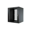 Stalflex S-RC19-12U-450GB Rack 19" cabinet 12U 450mm Glass Black (wall mounting)