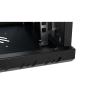 Stalflex S-RC19-12U-450GB Rack 19" cabinet 12U 450mm Glass Black (wall mounting)