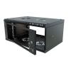 Stalflex S-RC19-4U-350GB Rack 19" cabinet 4U 350mm Glass Black (wall mounting)