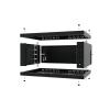 Stalflex S-RC19-4U-350MB Rack 19" cabinet 4U 350mm Metal Black (wall mounting)