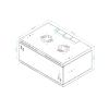 Stalflex S-RC19-4U-350MB Rack 19" cabinet 4U 350mm Metal Black (wall mounting)