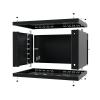 Stalflex S-RC19-6U-350MB Rack 19" cabinet 6U 350mm Metal Black (wall mounting)