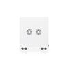 Ubiquiti Double Sectioned 12U Rack Cabinet 700mm, Glass Front Door, load up to 80 kg (wall-mount)