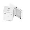 Ubiquiti Double Sectioned 12U Rack Cabinet 700mm, Glass Front Door, load up to 80 kg (wall-mount)