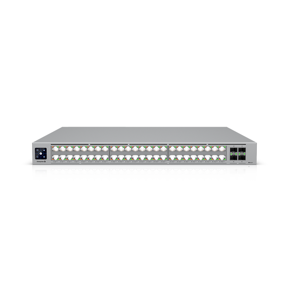 Ubiquiti Enterprise Campus 48 PoE (2150W) switch L3 32x 10GE, 16x 2.5GE, 4x SFP28, 48x PoE+++ (2150 W)