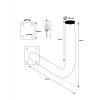 Antenna Bracket with U-type clamp 40 - front