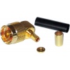 N-Type male crimp connector for H155 cable (gold) angled